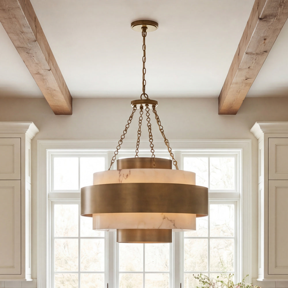 Savoy House Davenport 6-Light Pendant - Antique Patina