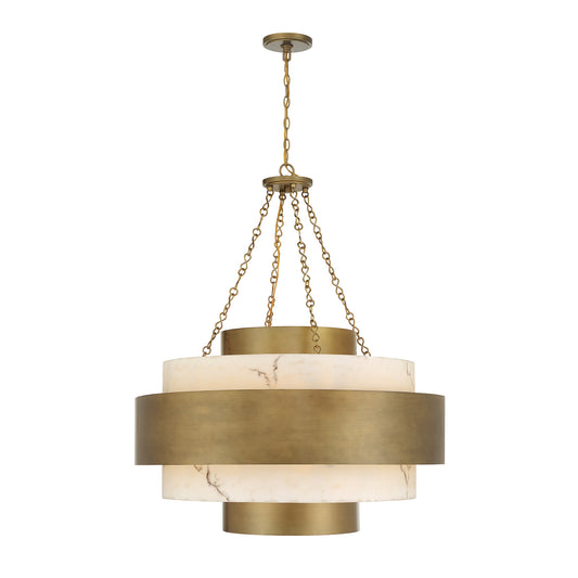 Savoy House Davenport 8-Light Pendant - Antique Patina