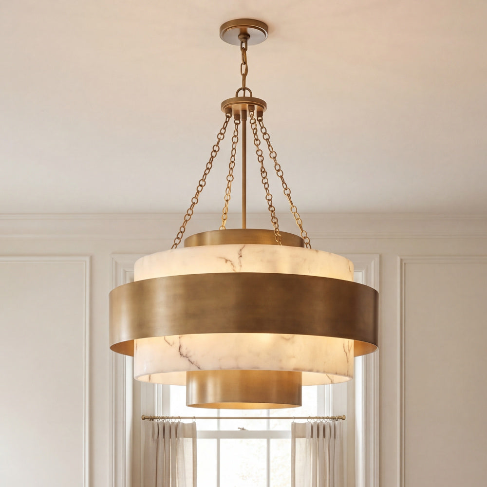 Savoy House Davenport 8-Light Pendant - Antique Patina