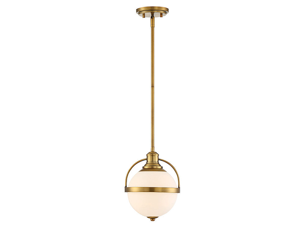 Savoy House Westbourne 9-in Pendant Warm Brass