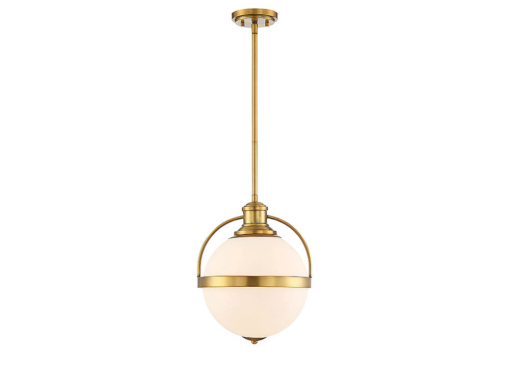 Savoy House Westbourne 13-in Pendant Warm Brass