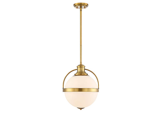 Savoy House Westbourne 13-in Pendant Warm Brass
