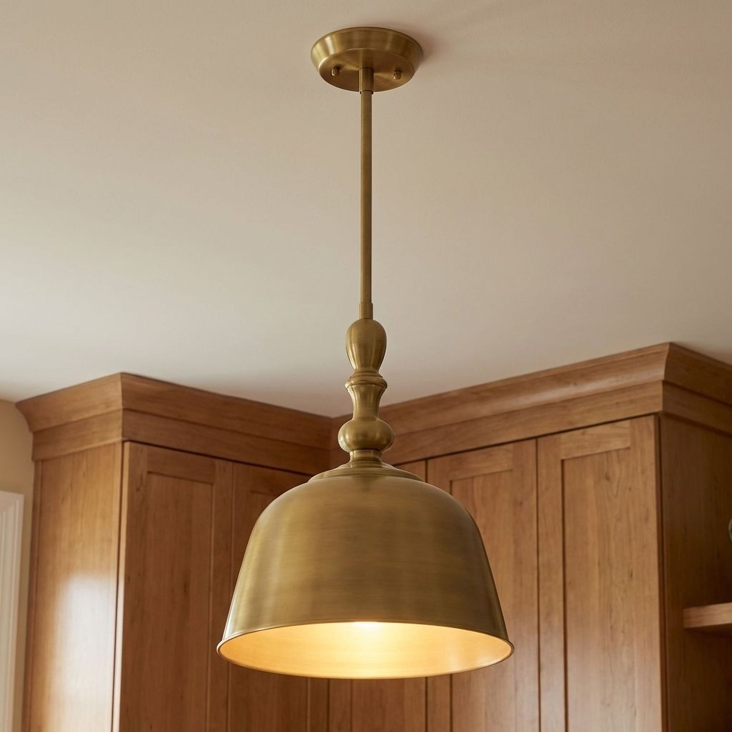 Berg 1-Light Pendant in Satin Nickel