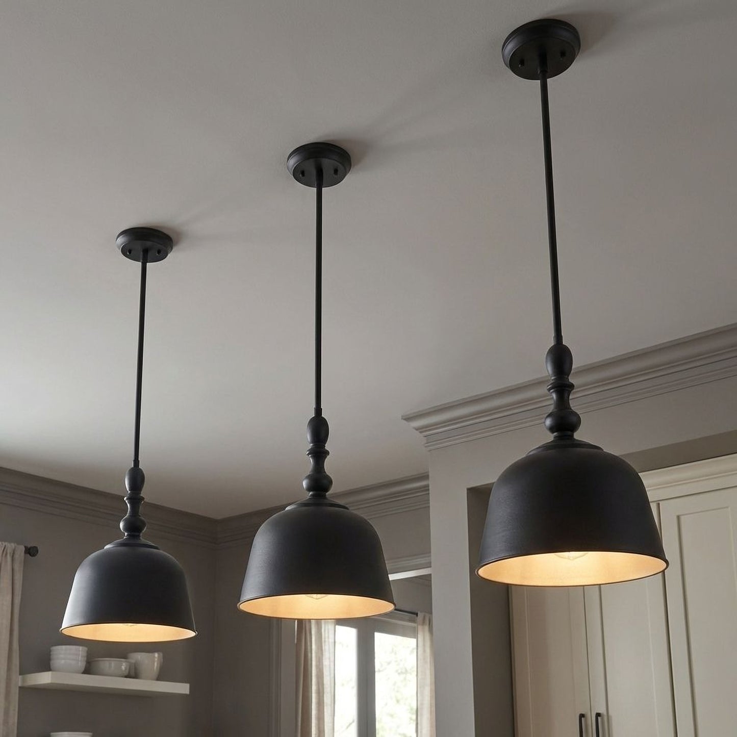 Berg 1-Light Pendant in Satin Nickel