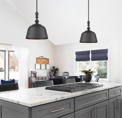 Berg 1-Light Pendant in Satin Nickel