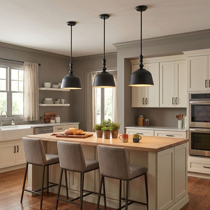 Berg 1-Light Pendant in Satin Nickel