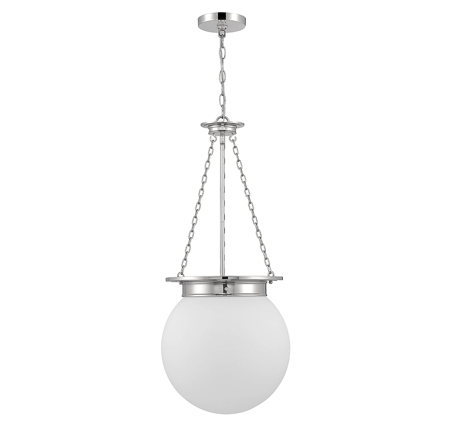 Manor 3-Light Pendant in Polished Nickel