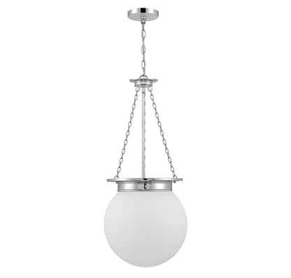 Manor 3-Light Pendant in Polished Nickel