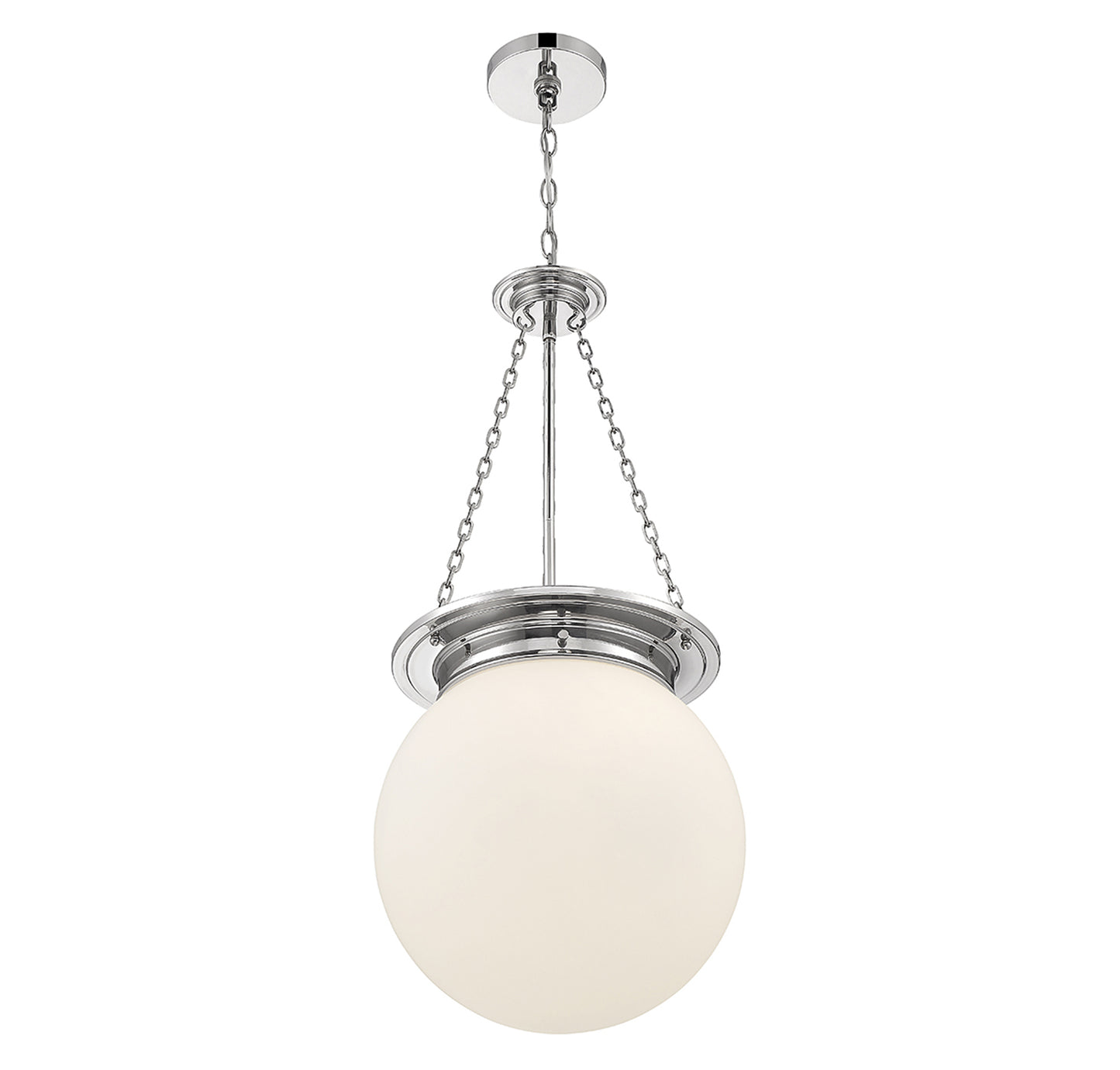 Manor 3-Light Pendant in Polished Nickel