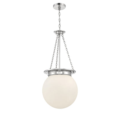 Manor 3-Light Pendant in Polished Nickel