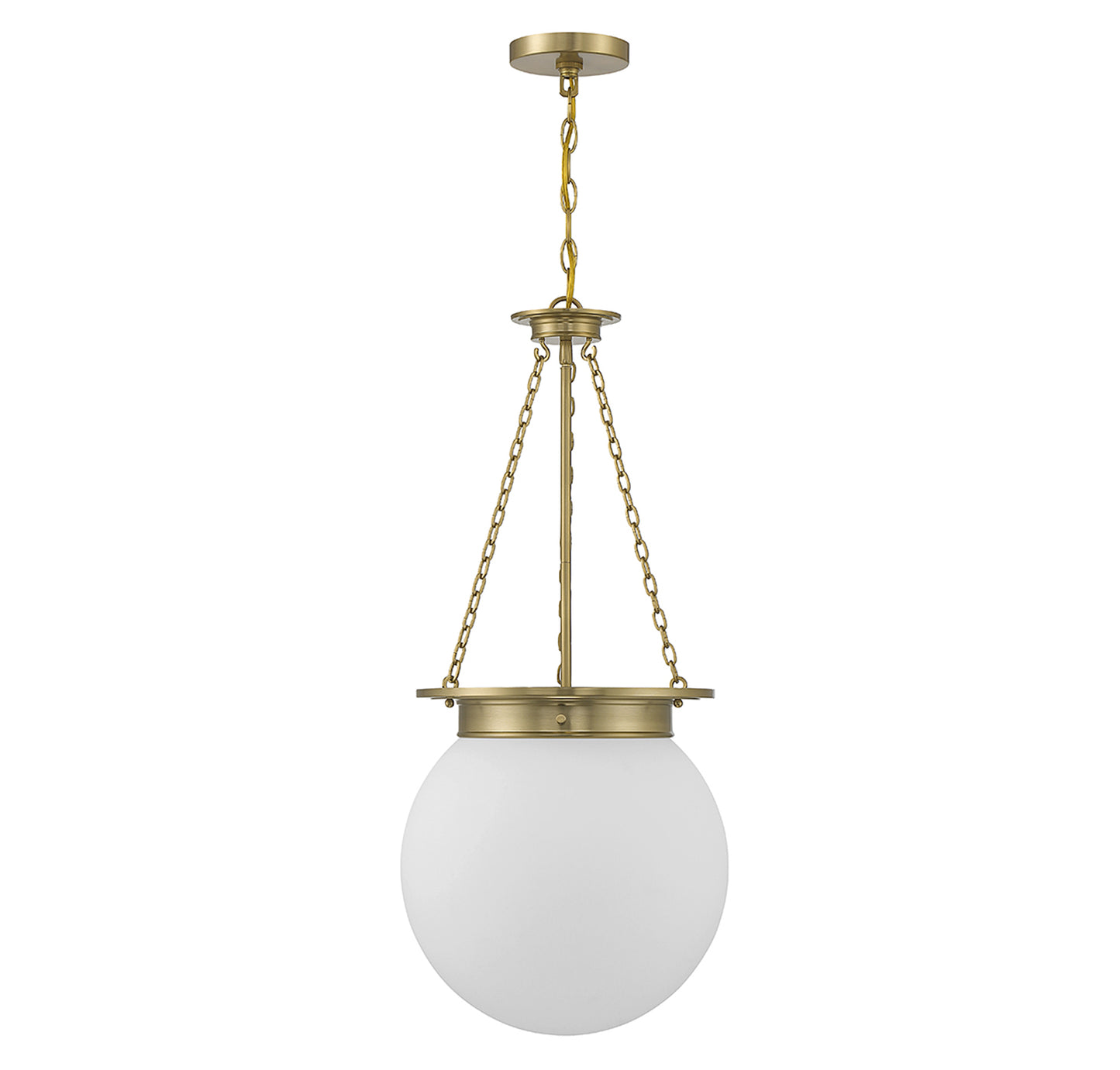 Manor 3-Light Pendant in Polished Nickel