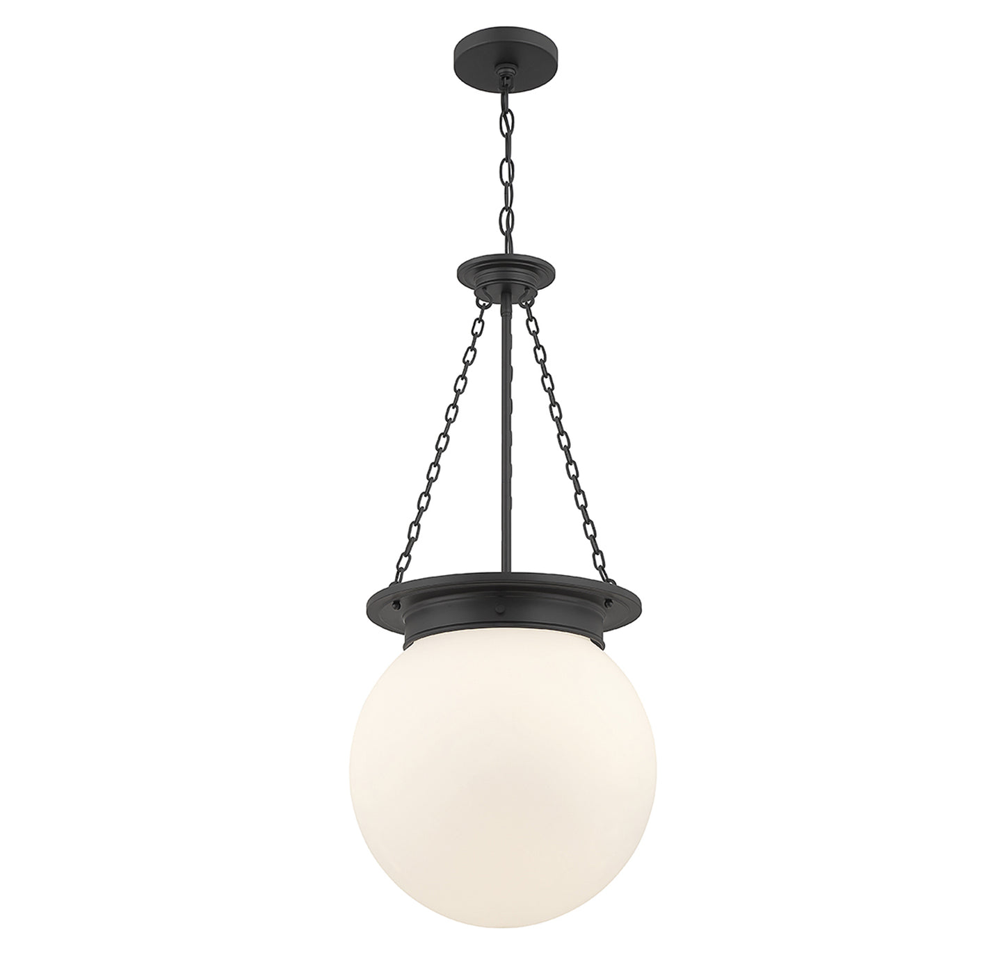 Manor 3-Light Pendant in Polished Nickel