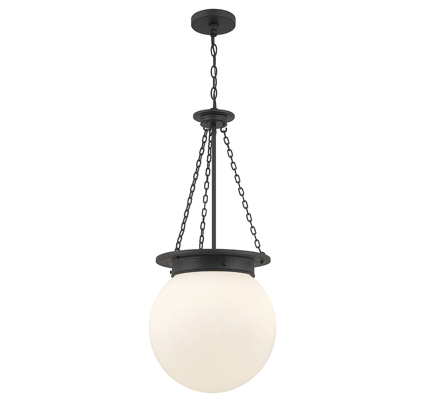 Manor 3-Light Pendant in Polished Nickel