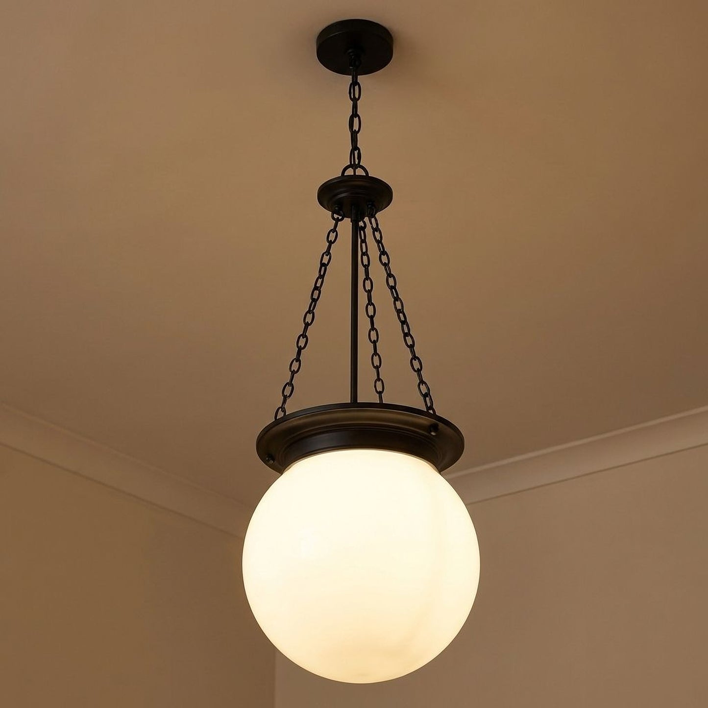 Manor 3-Light Pendant in Polished Nickel