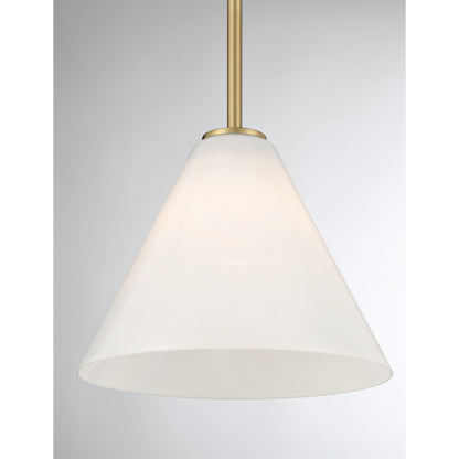 Blair 1-Light Mini-Pendant in Warm Brass