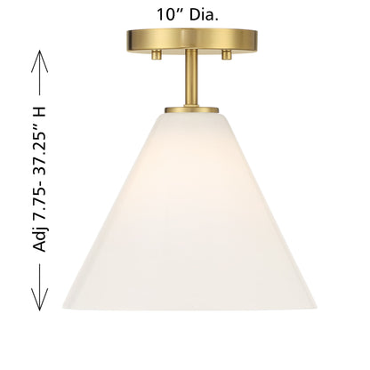 Blair 1-Light Mini-Pendant in Warm Brass