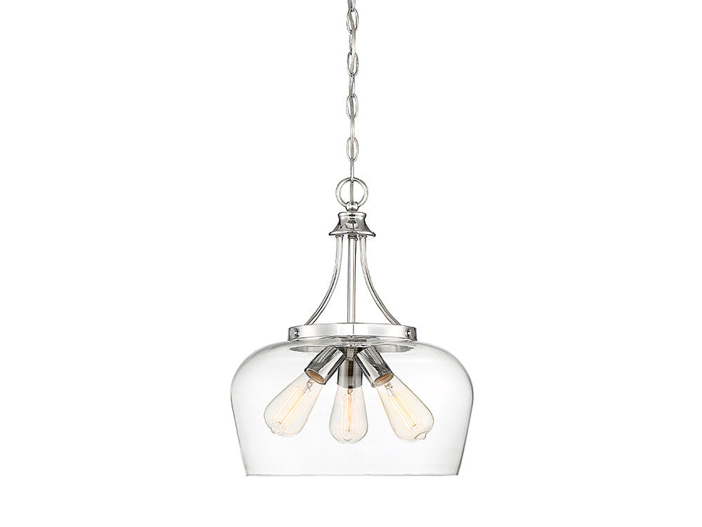 Savoy House Octave 3-Light Pendant Polished Chrome