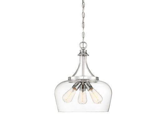 Savoy House Octave 3-Light Pendant Polished Chrome