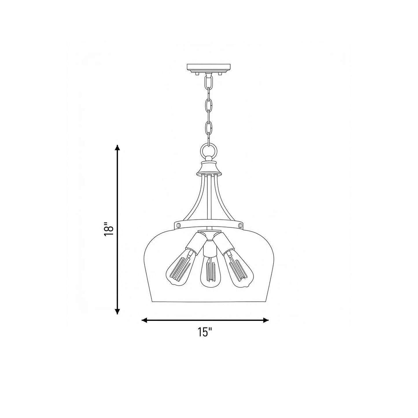 Octave 3-Light Pendant