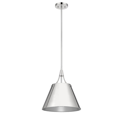 Willis 1-Light Pendant in Polished Nickel
