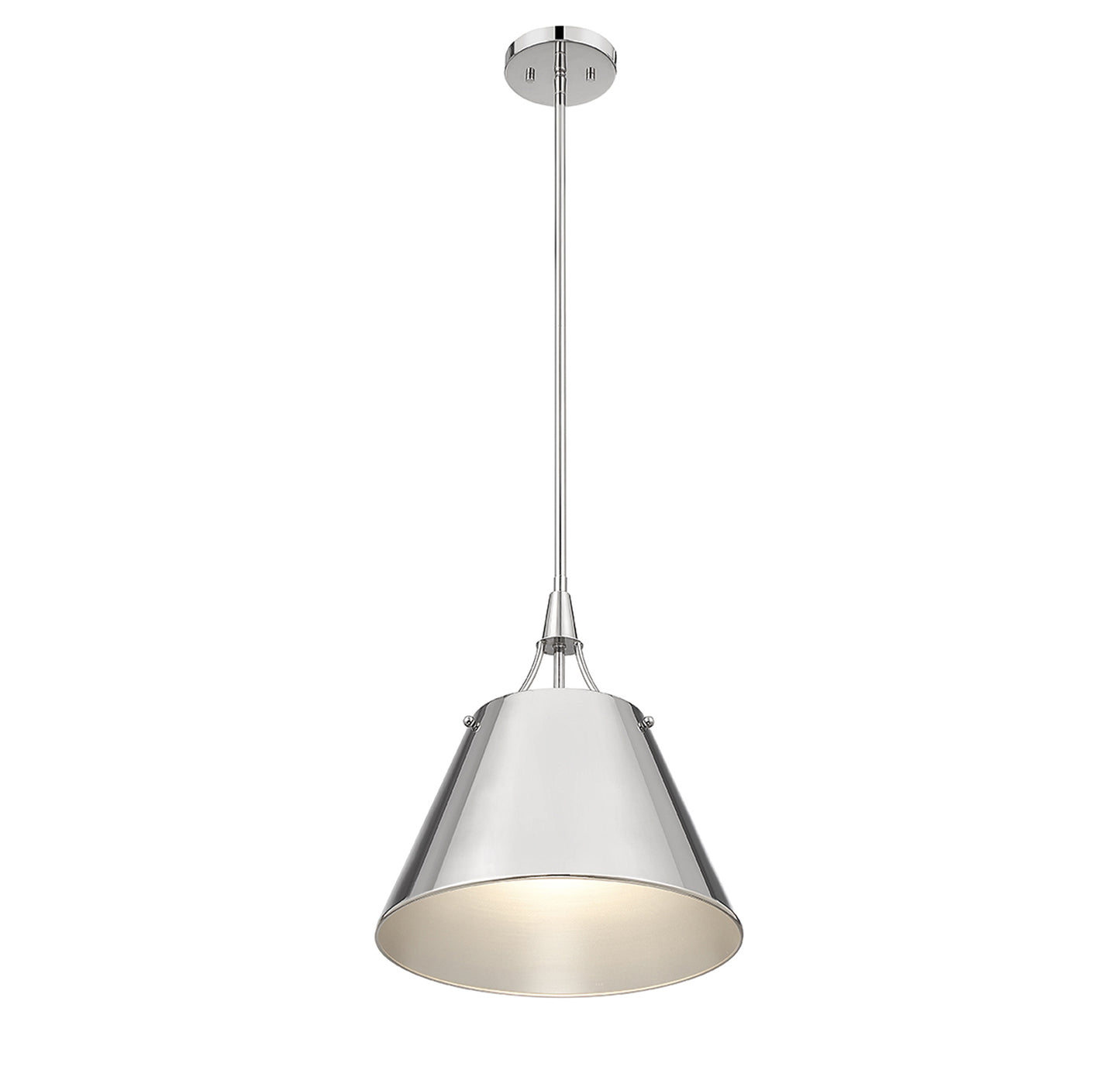 Willis 1-Light Pendant in Polished Nickel