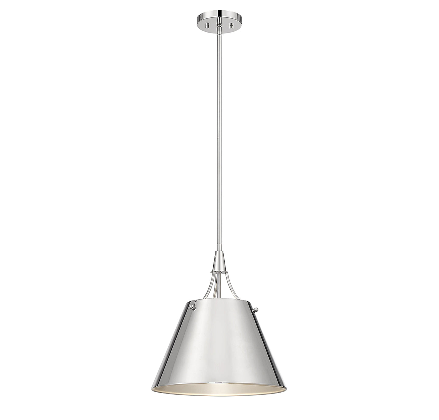 Willis 1-Light Pendant in Polished Nickel