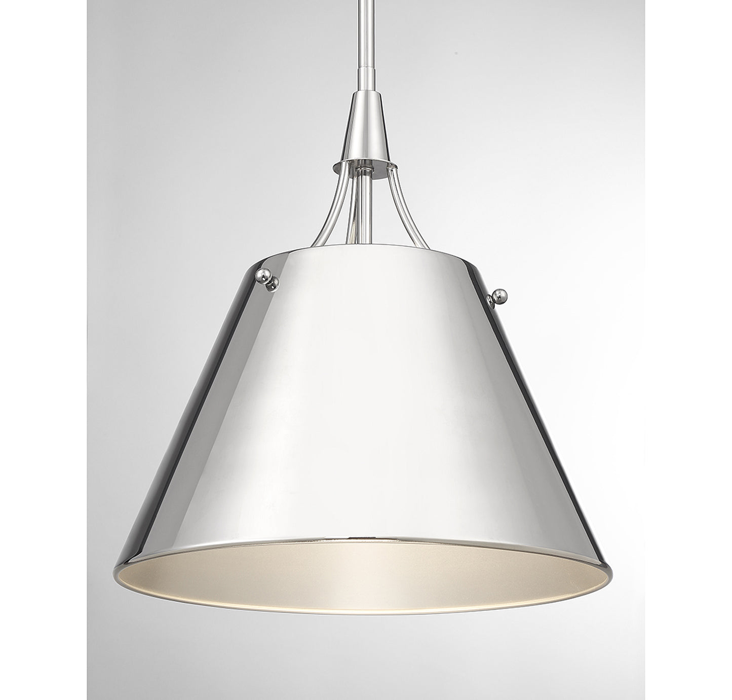 Willis 1-Light Pendant in Polished Nickel