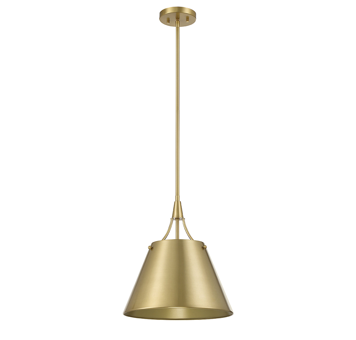 Willis 1-Light Pendant in Polished Nickel