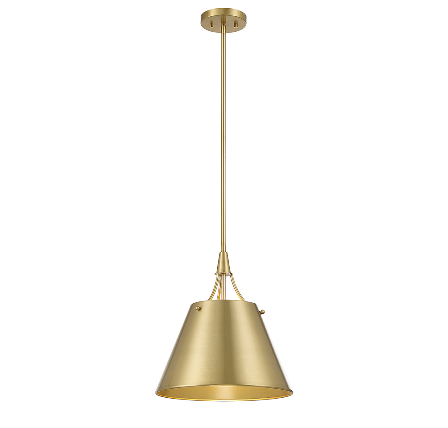 Willis 1-Light Pendant in Polished Nickel