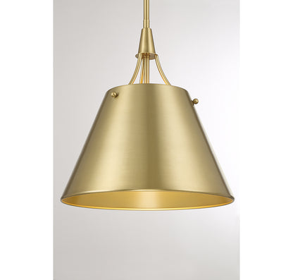 Willis 1-Light Pendant in Polished Nickel