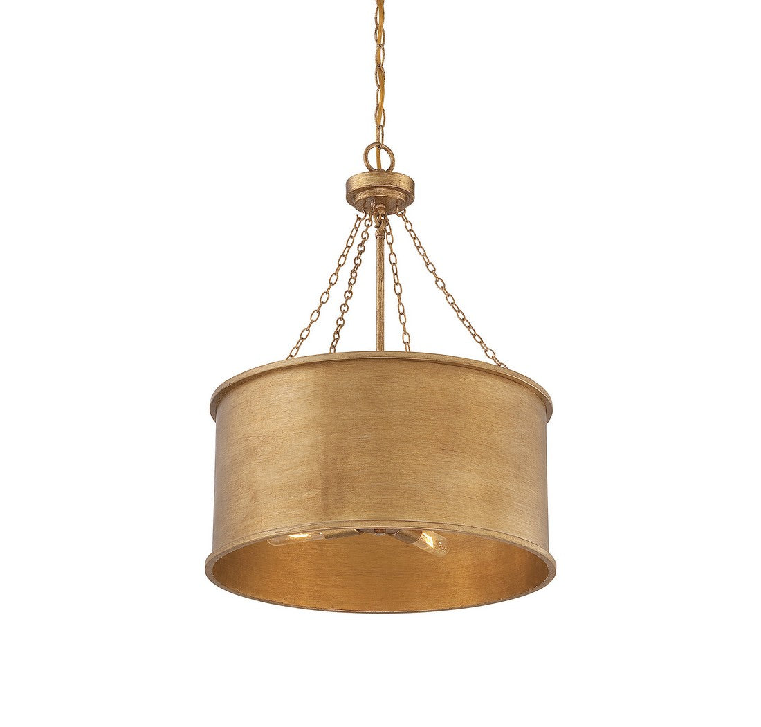 Rochester 4-Light Pendant in Silver Patina