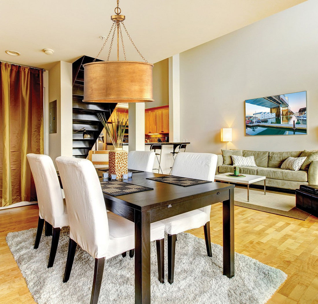 Rochester Pendant, 4-Light, Gold Patina, Metal Shade, 26.5"H, Savoy House (7-487-4-54 1JY8R)