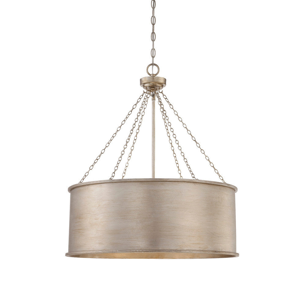 Savoy House Rochester 6-Light Pendant Silver Patina