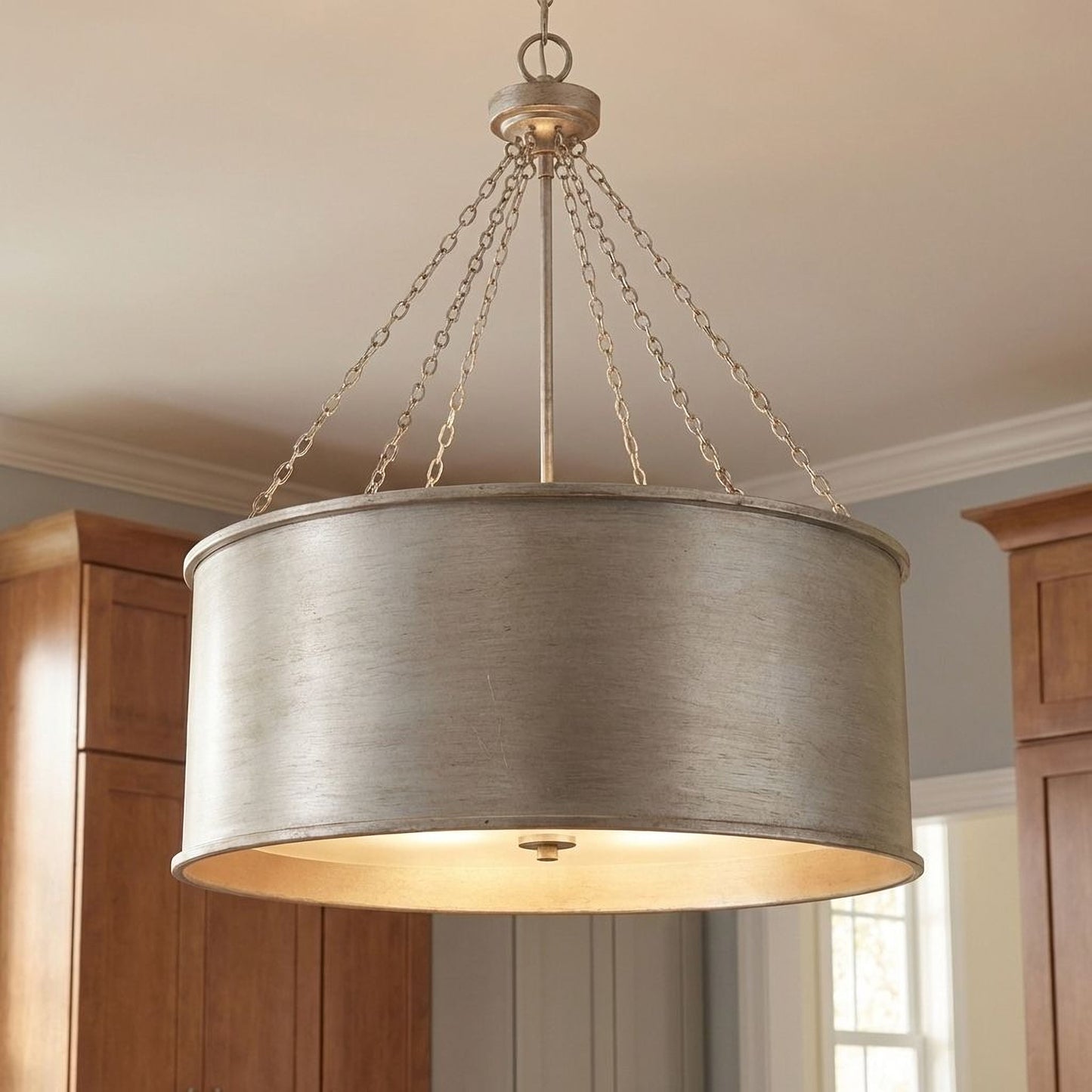 Rochester 6-Light Pendant in Silver Patina