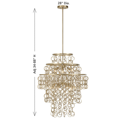 Savoy House Setentas 9-Light Pendant - alternate view