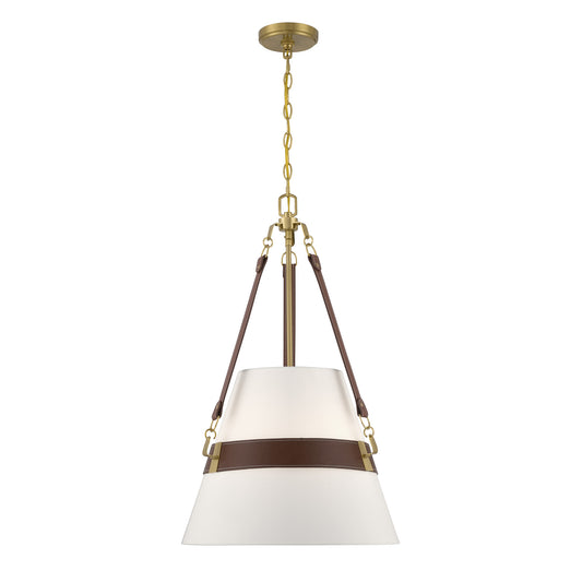 Savoy House Corinth 3-Light Pendant - Warm Brass