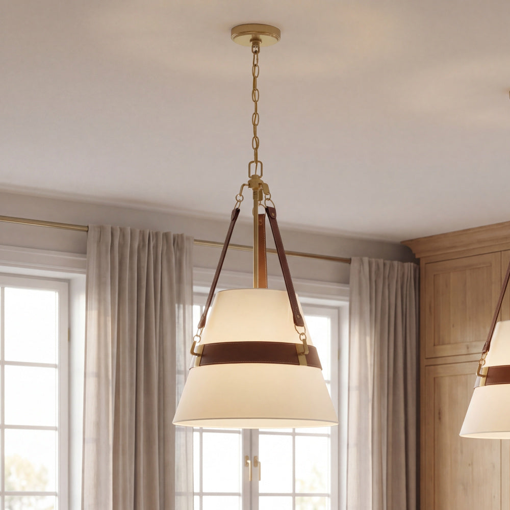 Savoy House Corinth 3-Light Pendant - Warm Brass