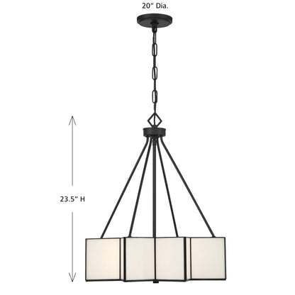 Reiling 3-Light Pendant Matte Black