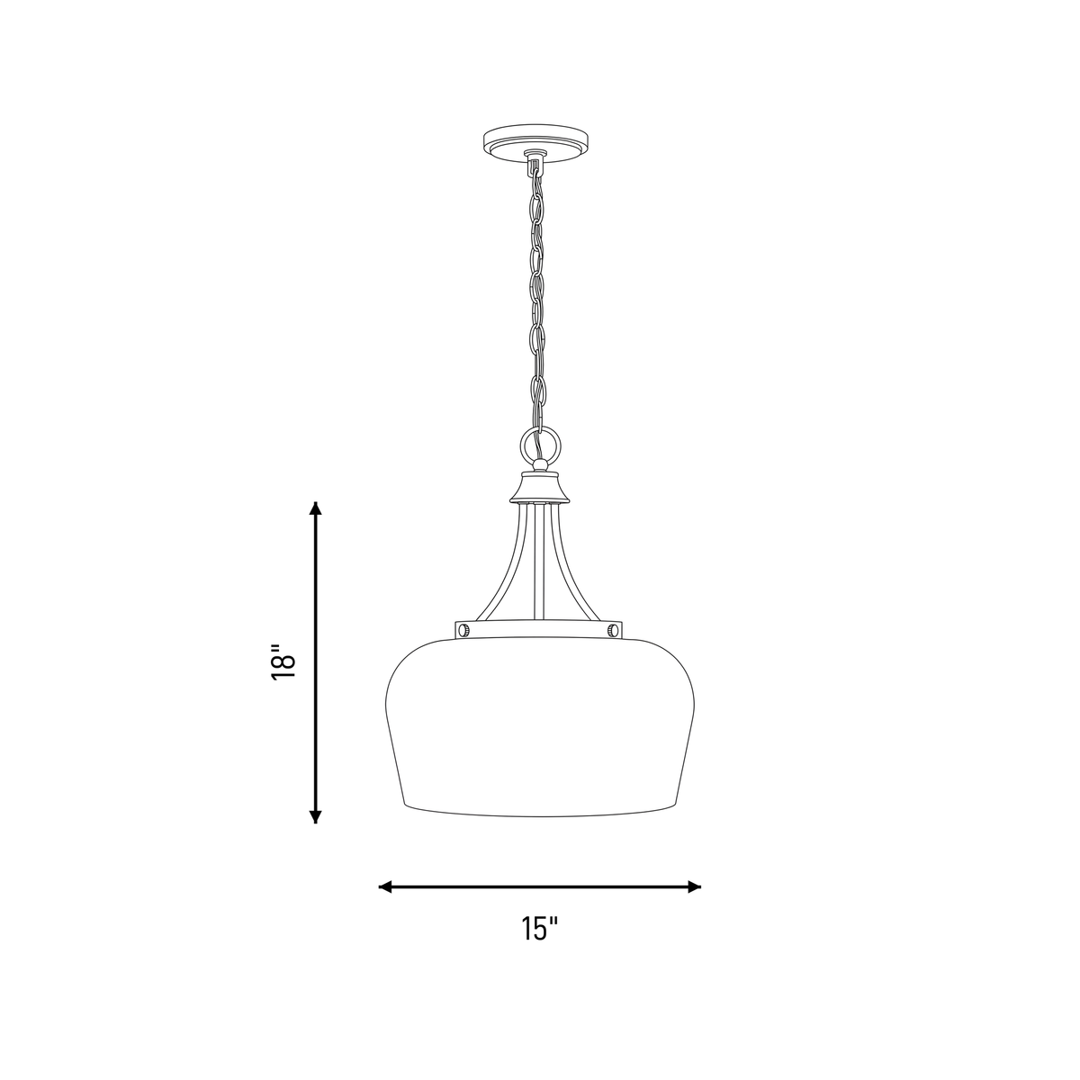 Octave Opal 3-Light Pendant
