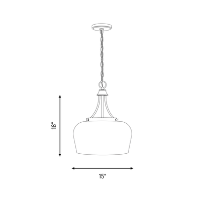 Octave Opal 3-Light Pendant