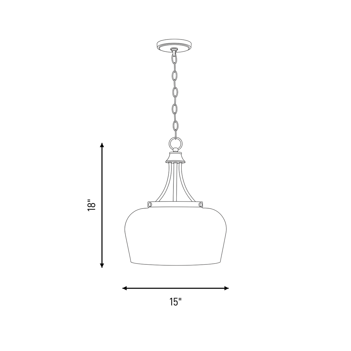 Octave Opal 3-Light Pendant