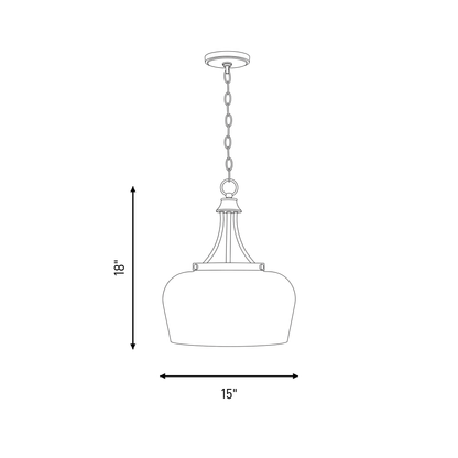 Octave Opal 3-Light Pendant