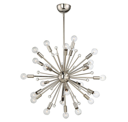 Savoy House Galea 24-Light Chandelier Polished Nickel