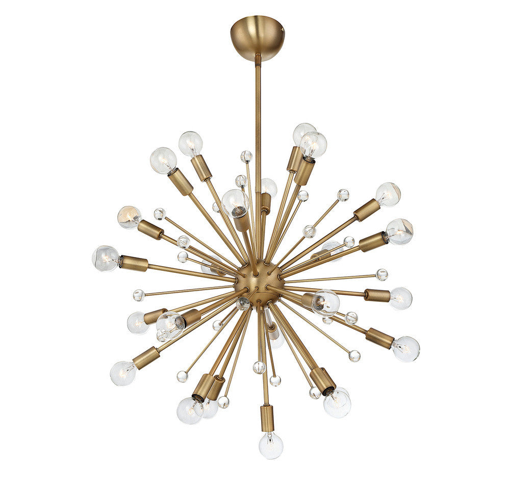 Savoy House Galea 24-Light Chandelier Warm Brass