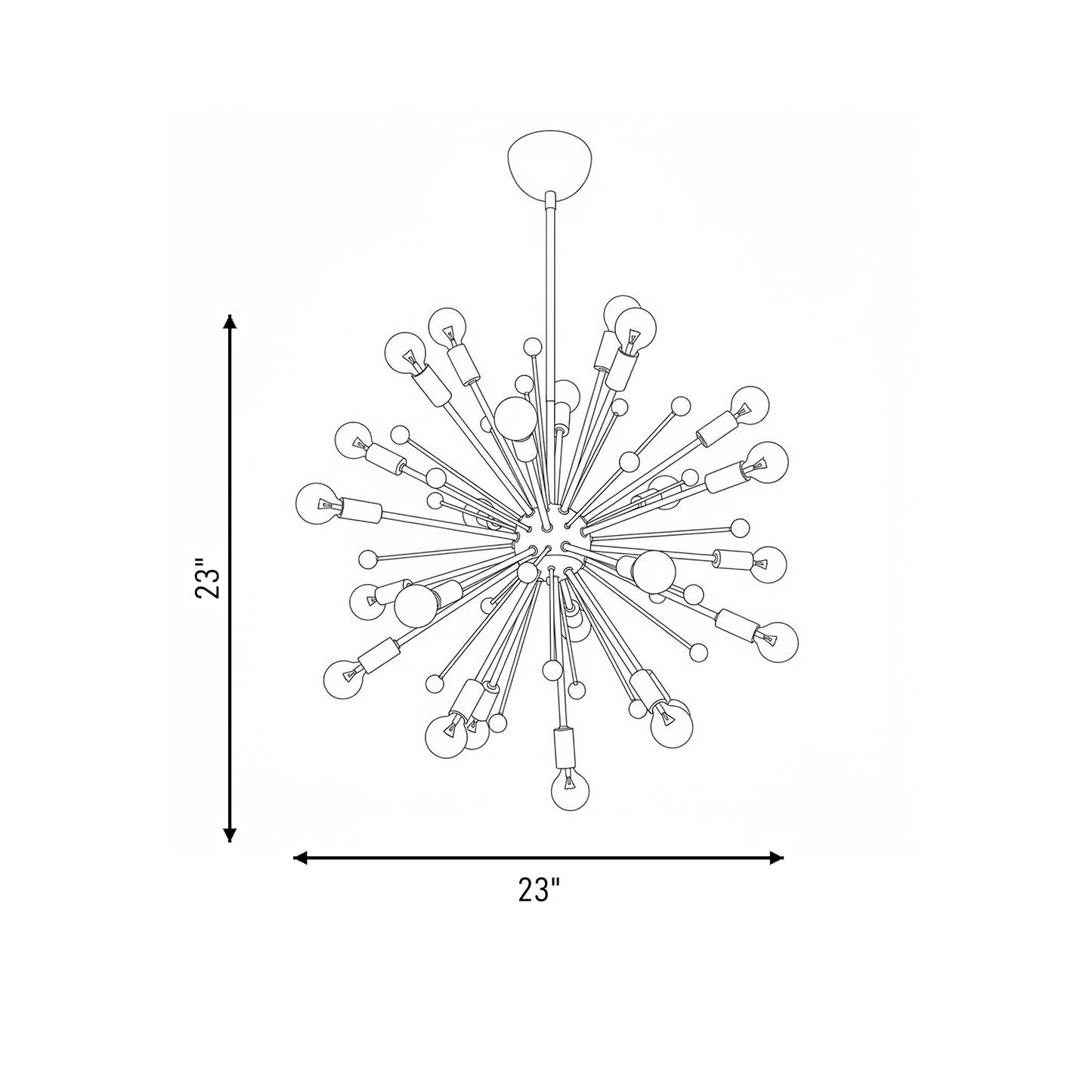 Galea 24-Light Chandelier in Polished Nickel
