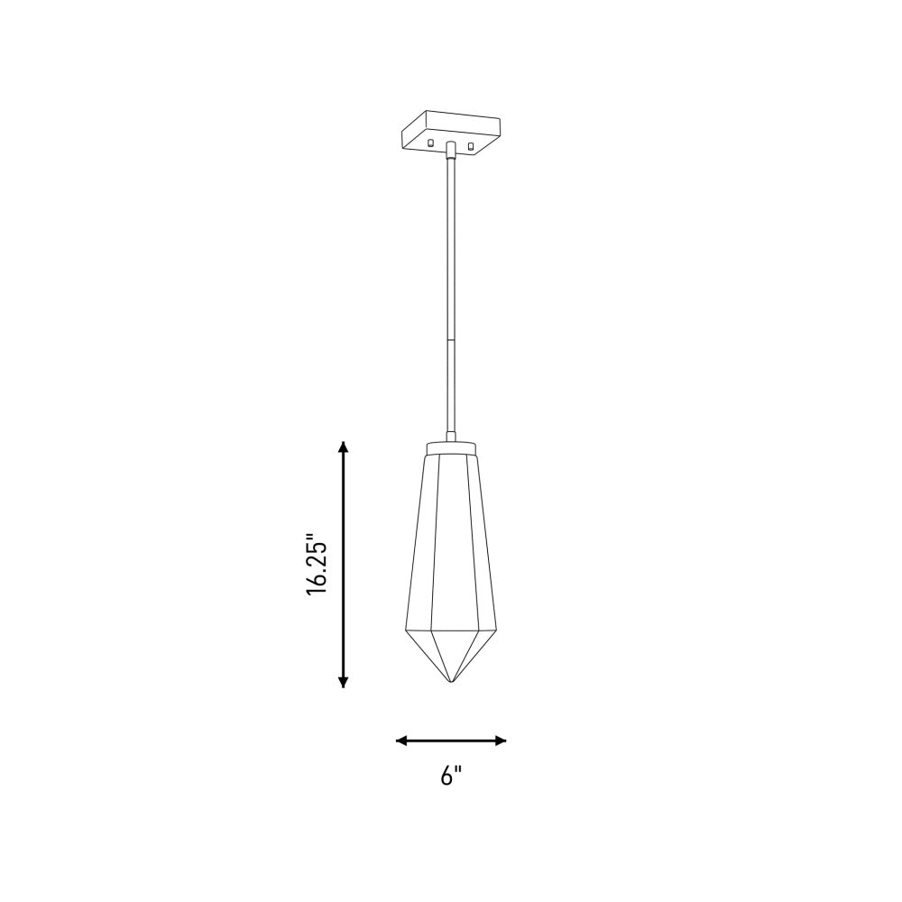 leland 1 light pendant by dann foley in 7 6121 1 128