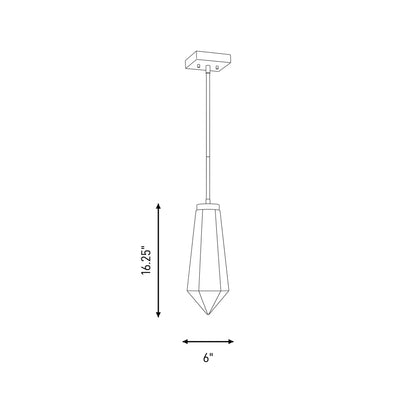 leland 1 light pendant by dann foley in 7 6121 1 128
