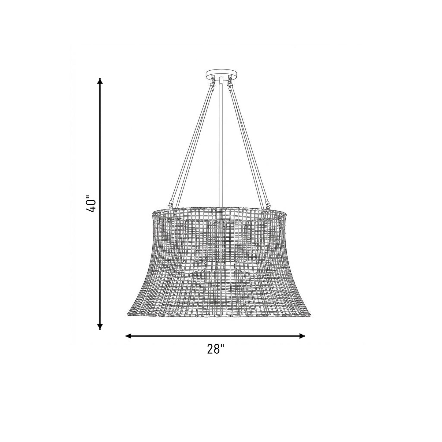 Longleaf 4-Light Outdoor Chandelier