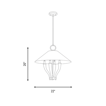 Hearne 4-Light Pendant
