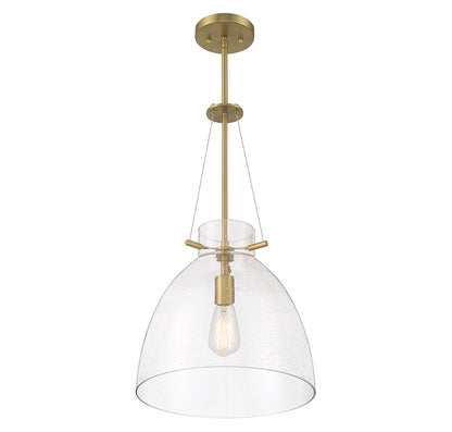 Foster 1-Light Pendant in Warm Brass